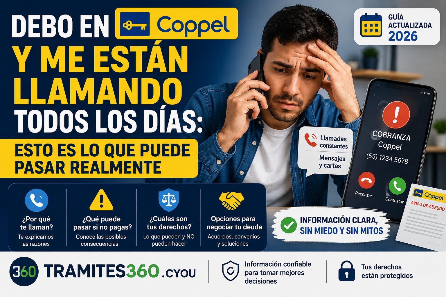 Debo en Coppel y me están llamando todos los días: esto es lo que puede pasar realmente