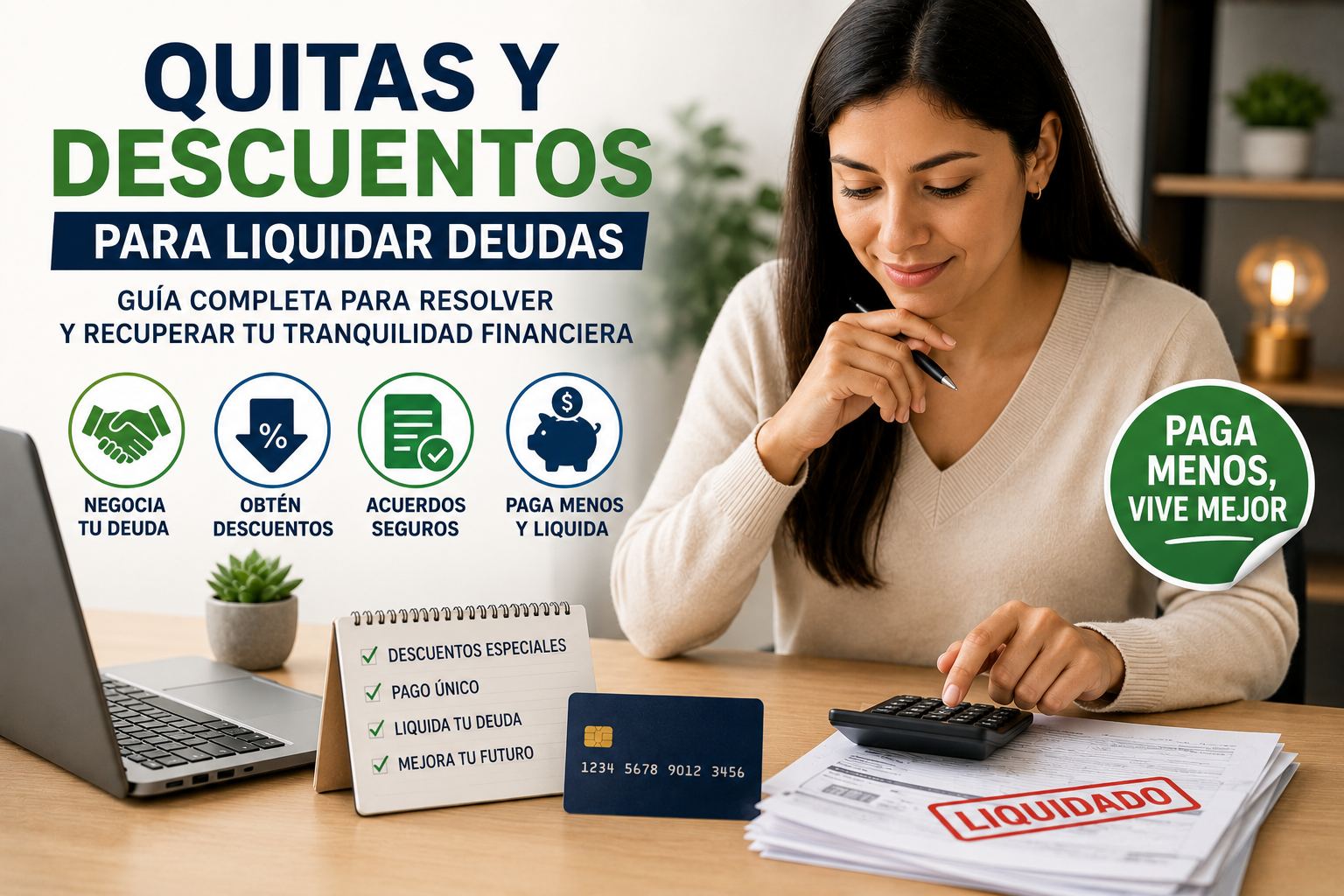 Quitas y descuentos para liquidar deudas en 2026: qué son, cómo funcionan y cuándo convienen