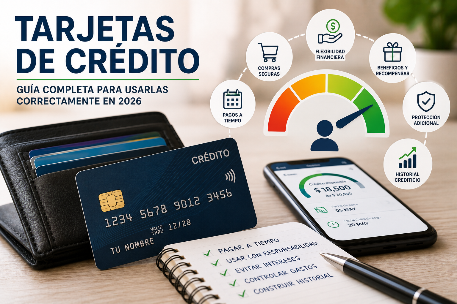 Tarjetas de crédito en 2026: guía completa para usarlas correctamente y evitar problemas financieros